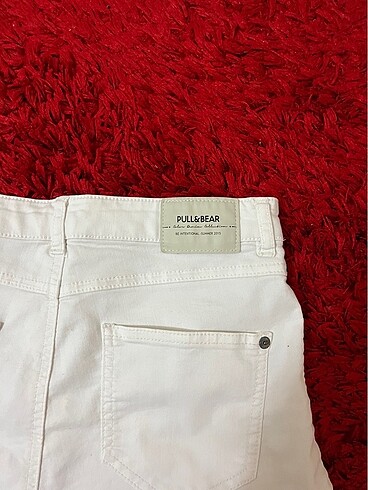 xs Beden beyaz Renk Pull&Bear Kot Şort