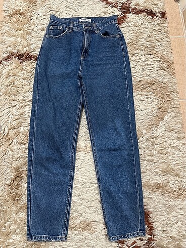 xs Beden lacivert Renk Pull&bar mom jean