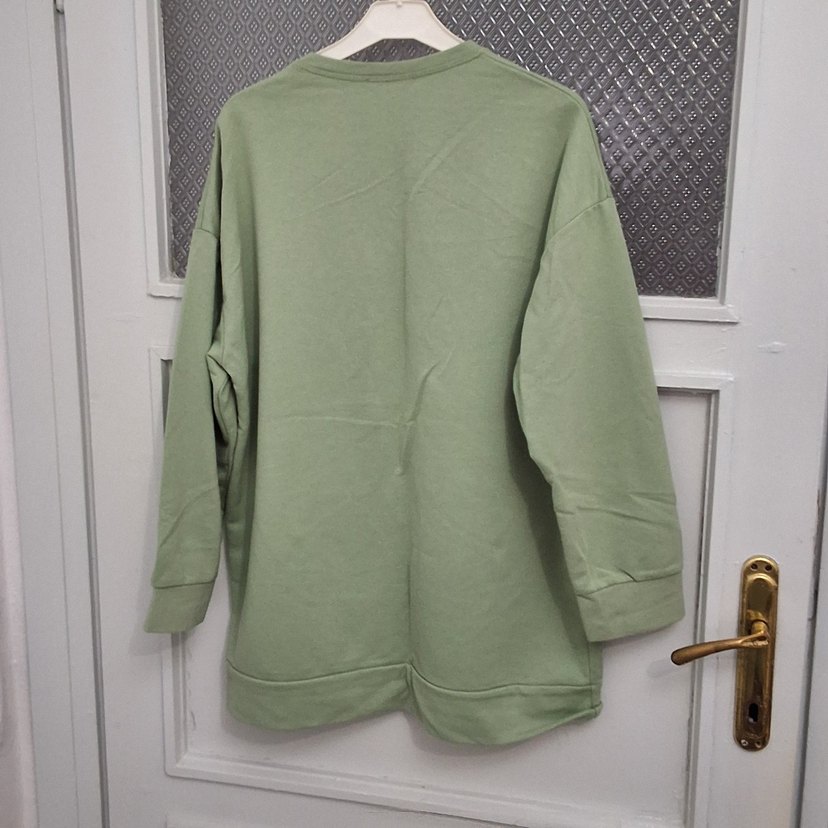 Yeşil Michigan Baskılı Kadın Sweatshirt - Görsel 2