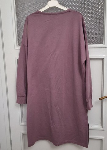 Mor Uzun Kollu Salaş Tunik - Görsel 2