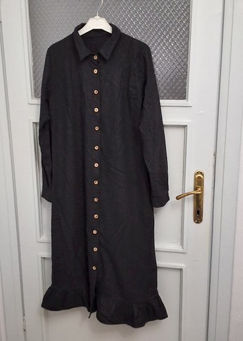 Gri Uzun Kollu Kadın Gömlek - Görsel 2