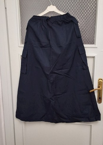 Kadın lacivert Uzun Salaş Etek CEYLAN OTANTİK - Görsel 3