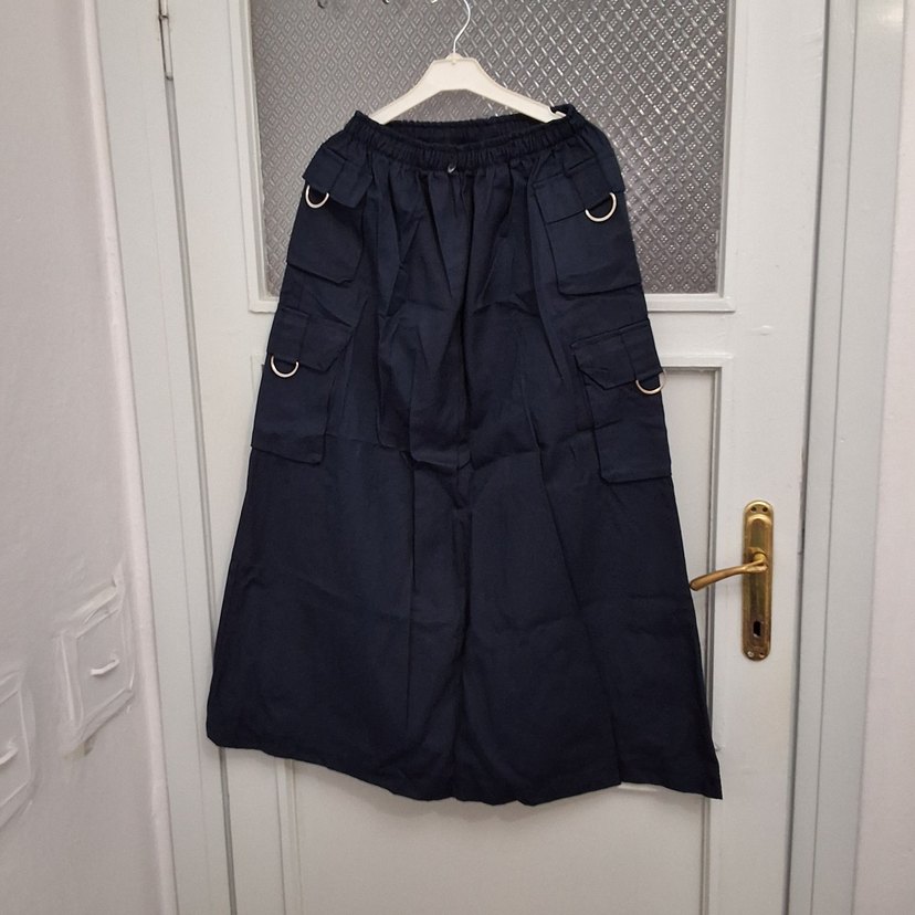 Kadın lacivert Uzun Salaş Etek CEYLAN OTANTİK - Görsel 2