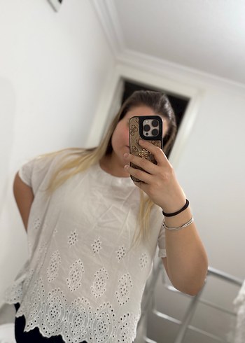 Beyaz Fistolu Bluz - Görsel 2