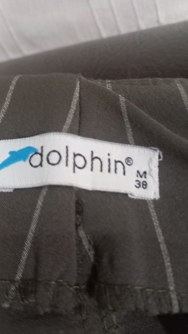 Gri Çizgili Pilili Kumaş Pantolon - Görsel 2