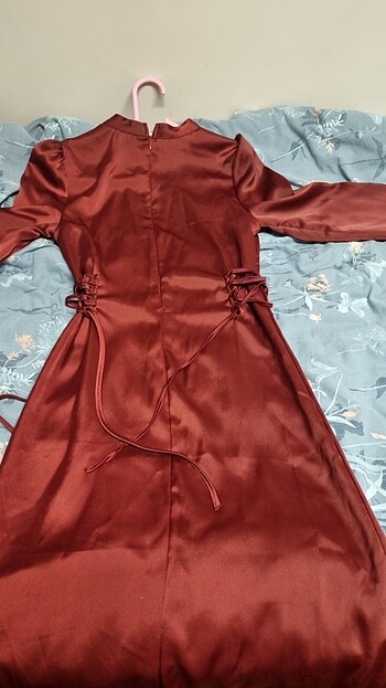 36 Beden Bordo elbise