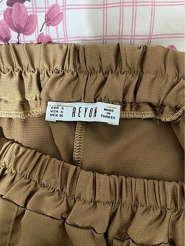 s Beden camel Renk Saten pantolon