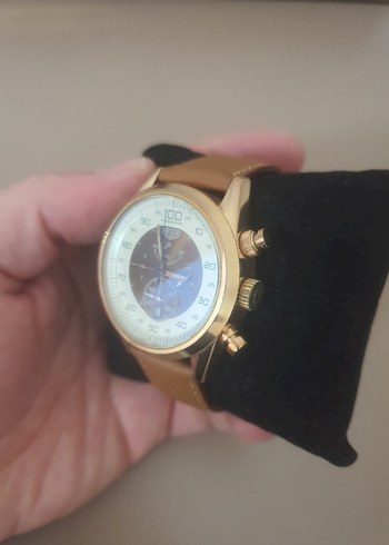 Bej Klasik Erkek Kol Saati - Görsel 2