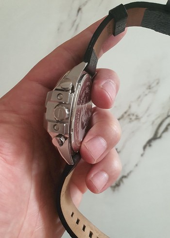 Siyah Gri Biker Tarzı Erkek Kol Saati - Görsel 6