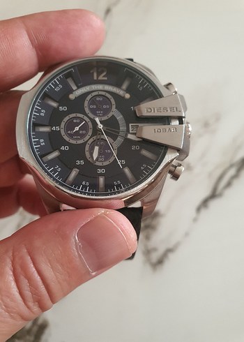 Siyah Gri Biker Tarzı Erkek Kol Saati - Görsel 2