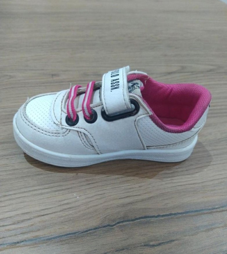 Kız Çocuk Pembe polo Spor Ayakkabı - Görsel 3