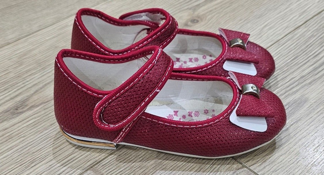 Kız Çocuk Kırmızı Tokalı Babet Ayakkabı - Görsel 2