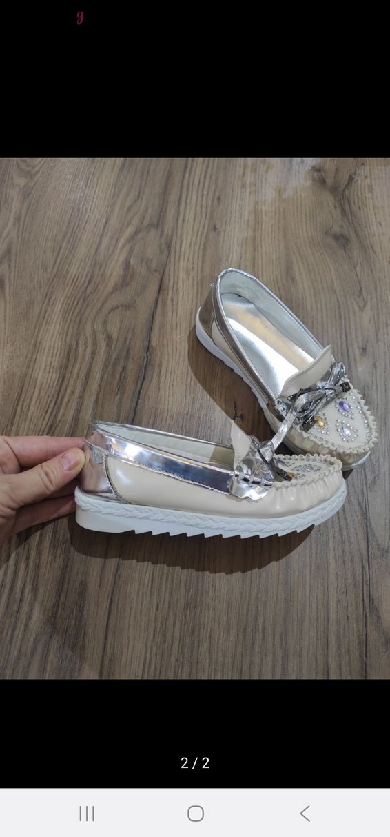 Kız cocuk beyaz babet - Görsel 2