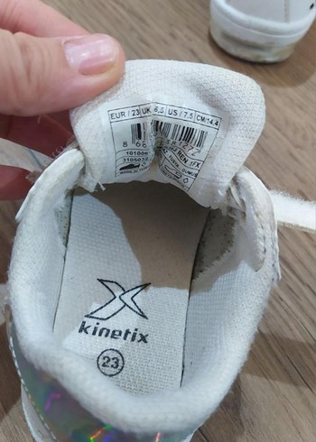 Kinetix Kız Çocuk Beyaz Cırt Cırtlı Spor Ayakkabı - Görsel 3