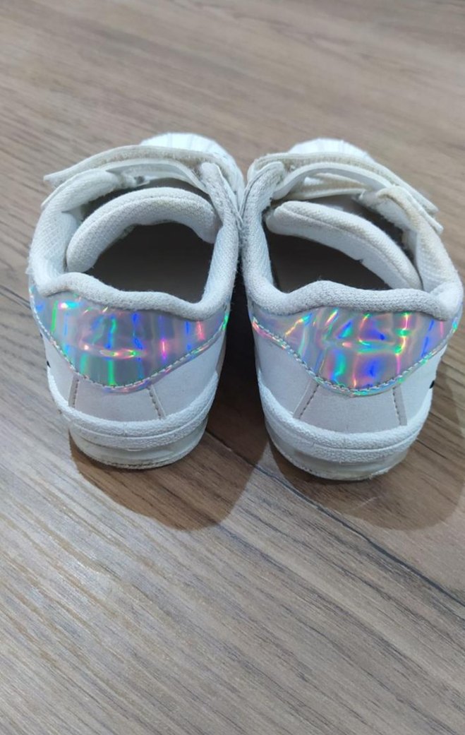 Kinetix Kız Çocuk Beyaz Cırt Cırtlı Spor Ayakkabı - Görsel 4