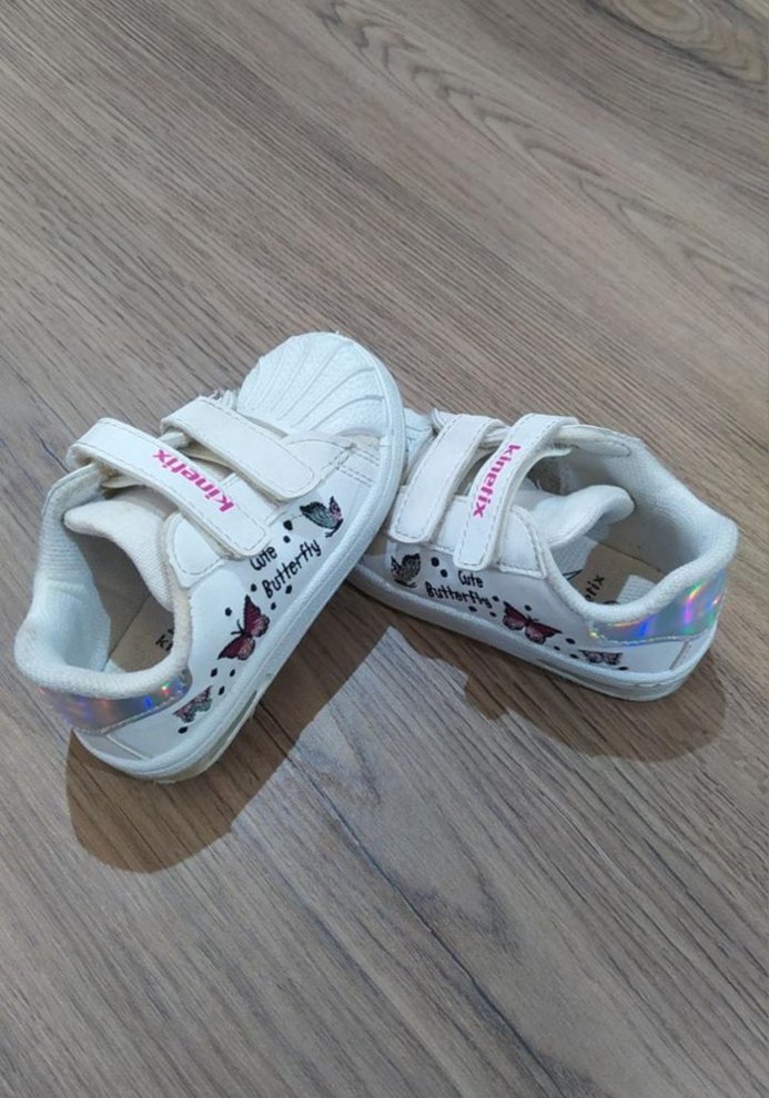 Kinetix Kız Çocuk Beyaz Cırt Cırtlı Spor Ayakkabı - Görsel 2