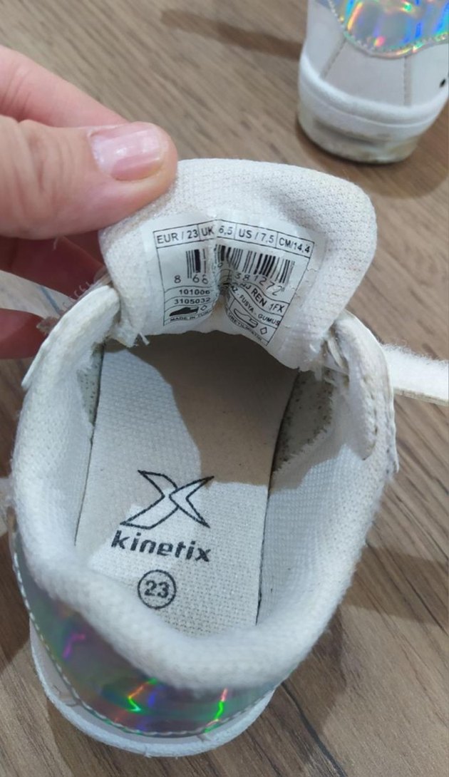 Kinetix Kız Çocuk Beyaz Cırt Cırtlı Spor Ayakkabı - Görsel 3