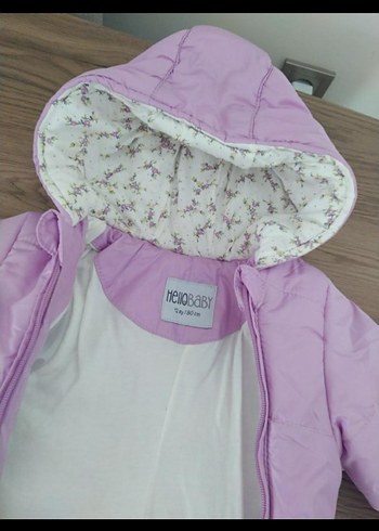 Mor Fermuarlı Bebek Kız Tulumu - Görsel 3