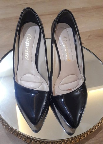 Siyah Stiletto Topuklu Kadın Ayakkabı - Görsel 4