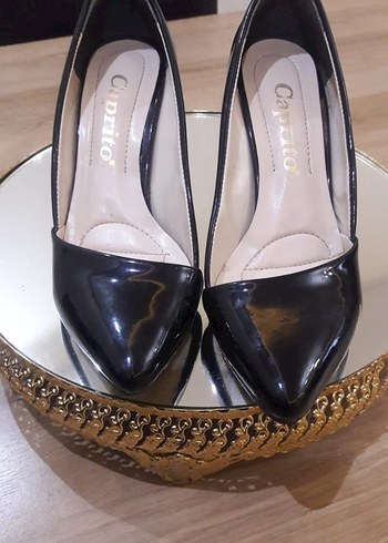 Siyah Stiletto Topuklu Kadın Ayakkabı - Görsel 3