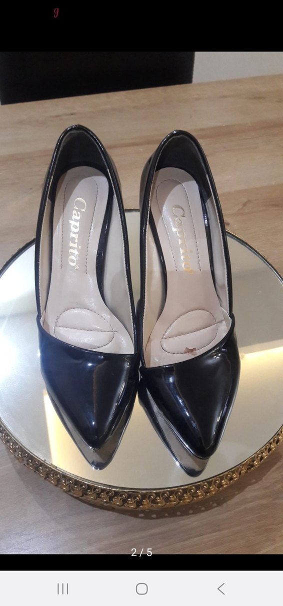 Siyah Stiletto Topuklu Kadın Ayakkabı - Görsel 4