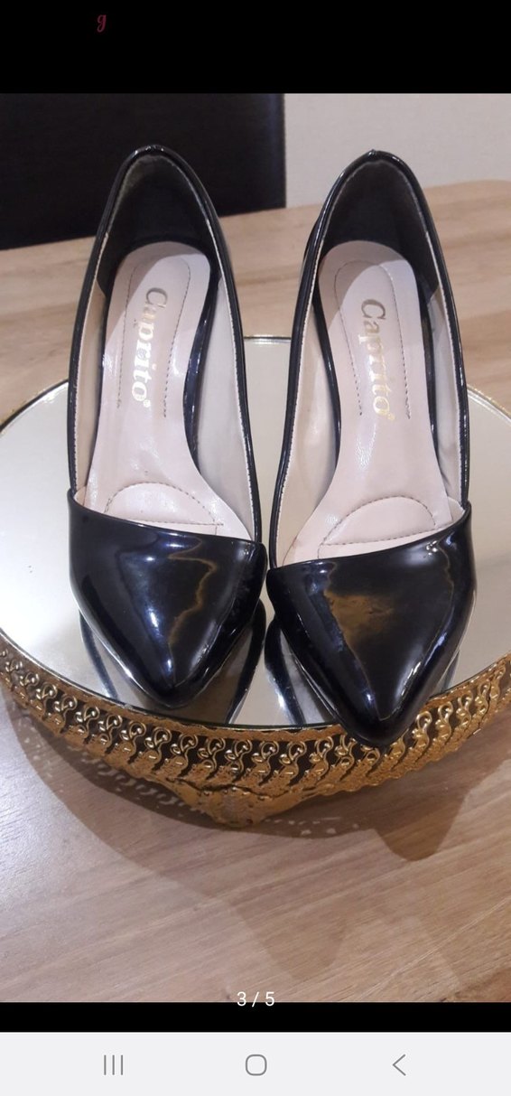 Siyah Stiletto Topuklu Kadın Ayakkabı - Görsel 3