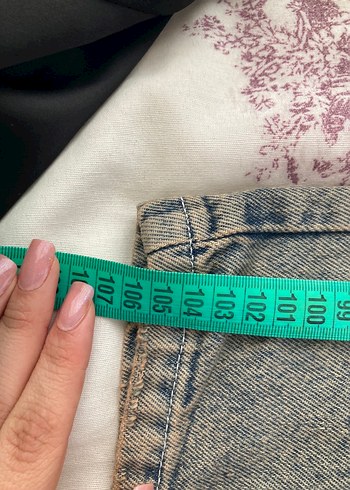 Bol Kesim Kadın Kot Pantolon - Görsel 6