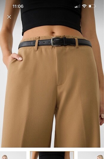 Stradivarius Stradivarius kemerli pantolon