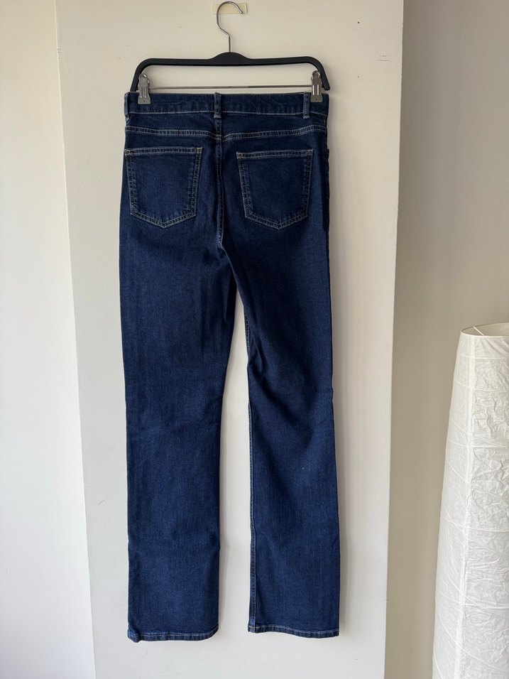 Lacivert Kadın Normal Kesim Midi Kot Pantolon - Görsel 2