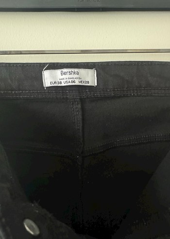 Siyah Fermuarlı Kadın Slim Fit Midi Pantolon - Görsel 2