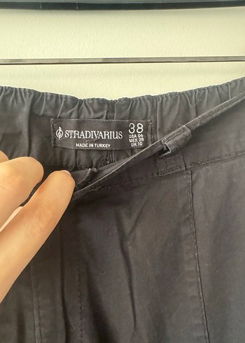 Siyah paraşüt pantolon - Görsel 2