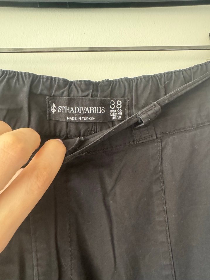 Siyah paraşüt pantolon - Görsel 2