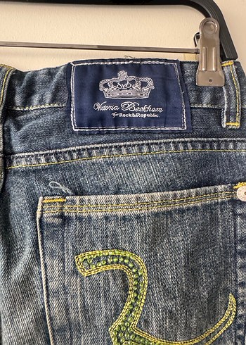 Kadın Mavi Rahat Kesim Denim Pantolon - Görsel 4