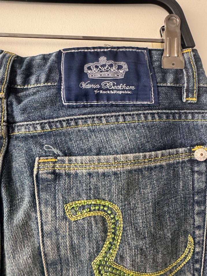 Kadın Mavi Rahat Kesim Denim Pantolon - Görsel 4