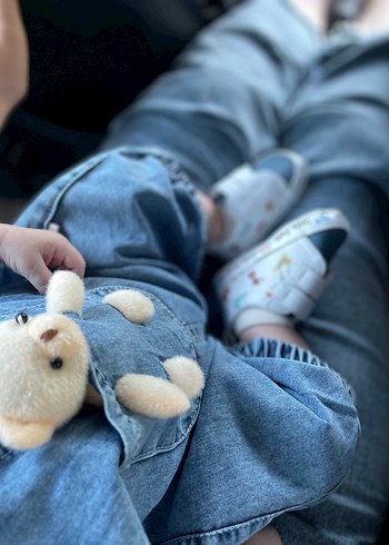 Pastel Mavi Peluş Oyuncak Ayıcık