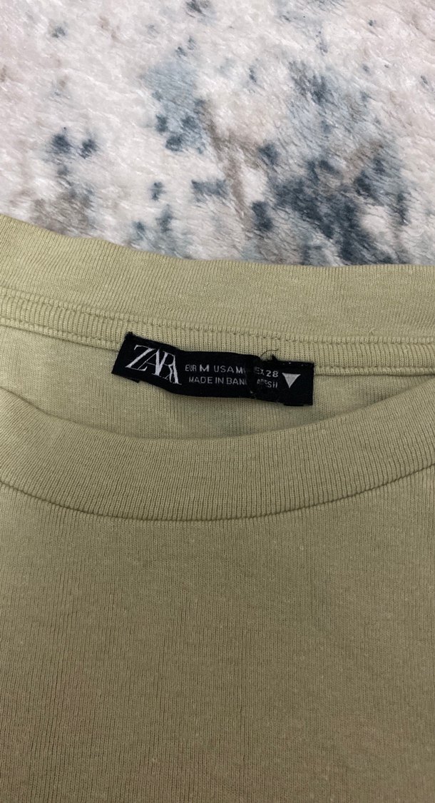 Bej Uzun Kollu Basic Kadın Kısa Triko - Görsel 2