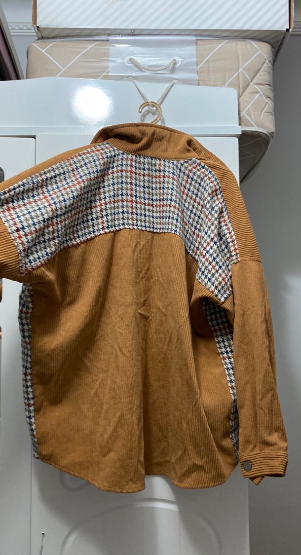 Düğmeli Kahverengi Midi Kadın Gömlek - Görsel 2