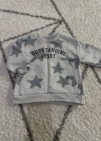 Gri Erkek Çocuk Uzun Kollu Sweatshirt - Görsel 2