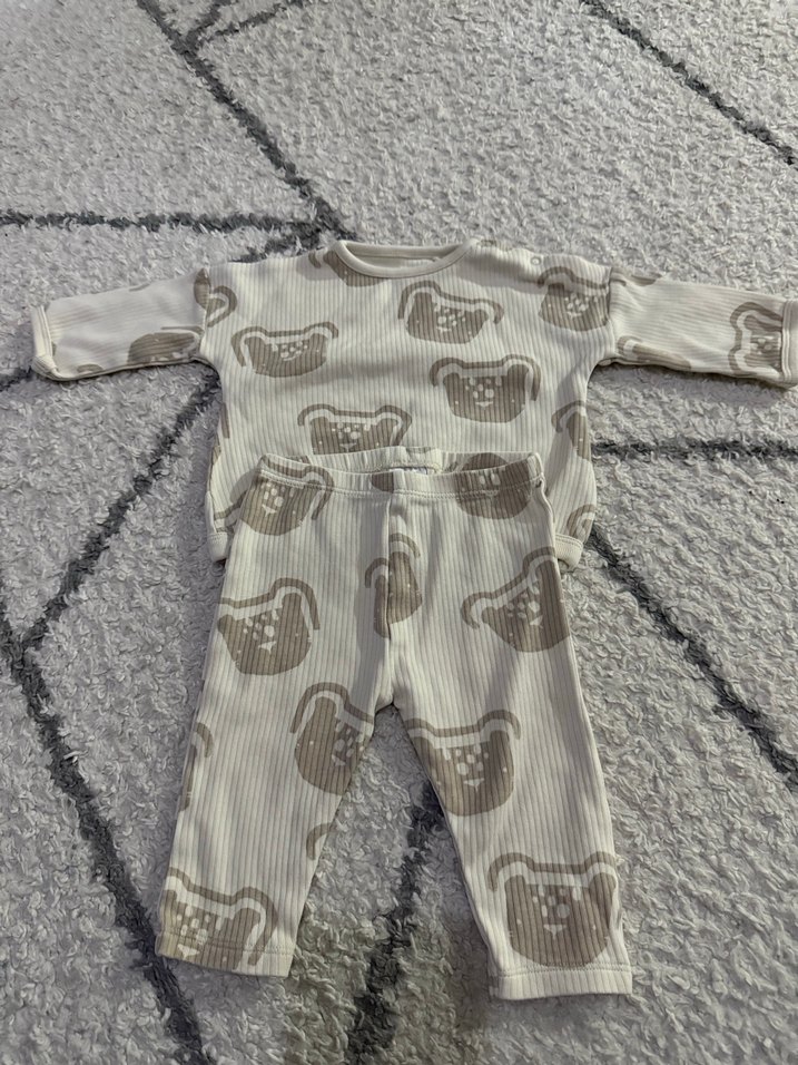 Örgü Desenli Bebek Erkek Takım - Görsel 2