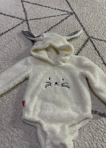 Kapüşonlu Bebek Kız Tulumu, Kürklü, Nakışlı - Görsel 2