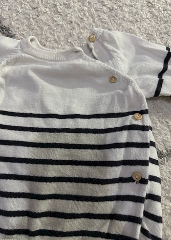 Çizgili Örgü Bebek Erkek Takımı - Görsel 3