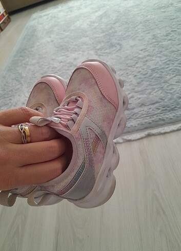 Kız çocuk ışıklı spor ayakkabı - Görsel 5