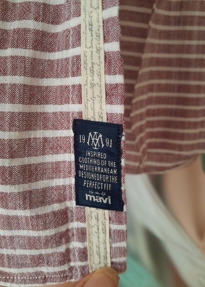 MAVİ erkek gömlek  - Görsel 3