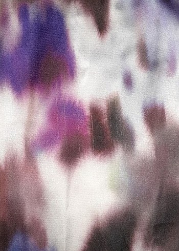 Mor Tie-Dye Straplez Mini Elbise - Görsel 10