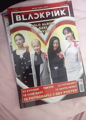 2 blackpink boş dergi 