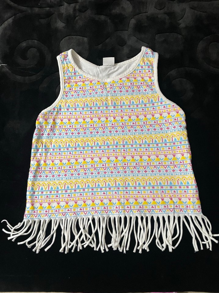 Kız Çocuk Çizgili Kolsuz Gömlek - Görsel 2