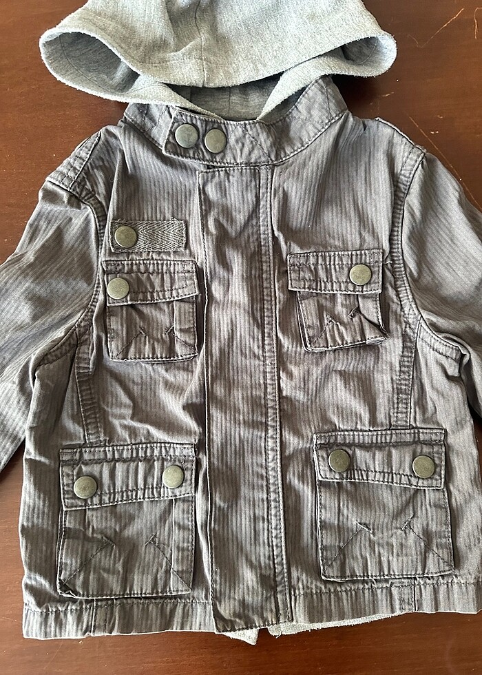 18-24 aylık gri #trençkot - Görsel 2