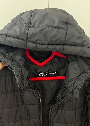 m Beden Siyah Fermuarlı Kadın Kışlık Mont zara