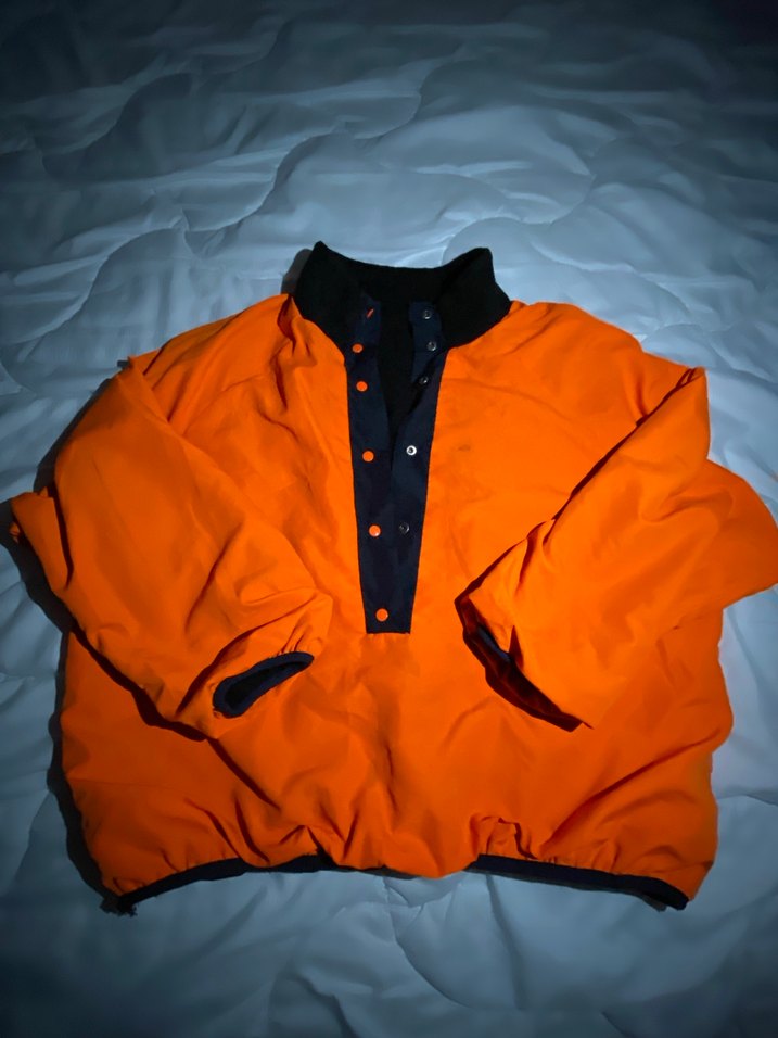 Düğmeli Siyah. turuncu   kadın çift taraflı Mont - Görsel 5