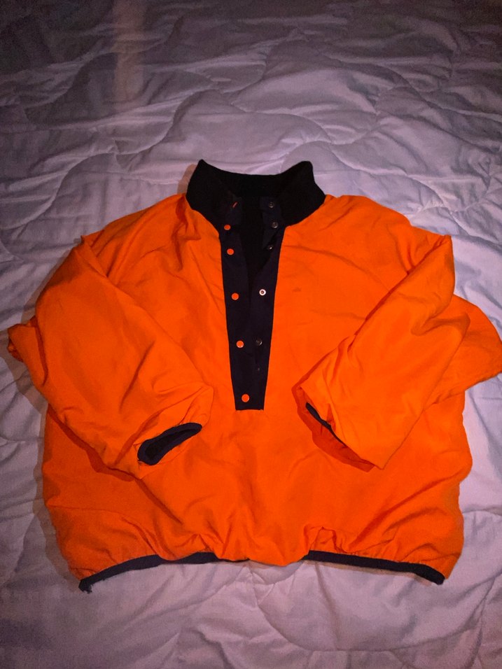 Düğmeli Siyah. turuncu   kadın çift taraflı Mont - Görsel 4